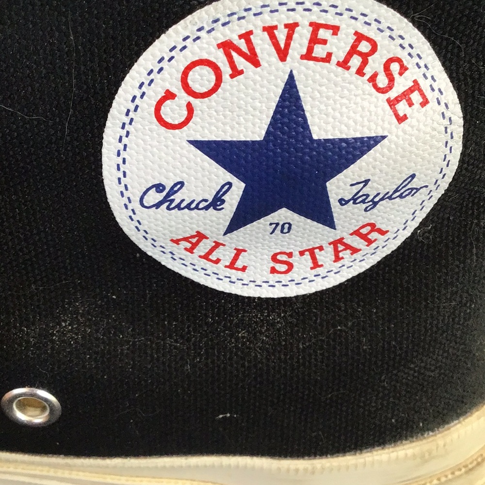 Black White High-Top Sneakers Chuck Taylor All Star Comme Des Garcons W 7 - Picture 3 of 7